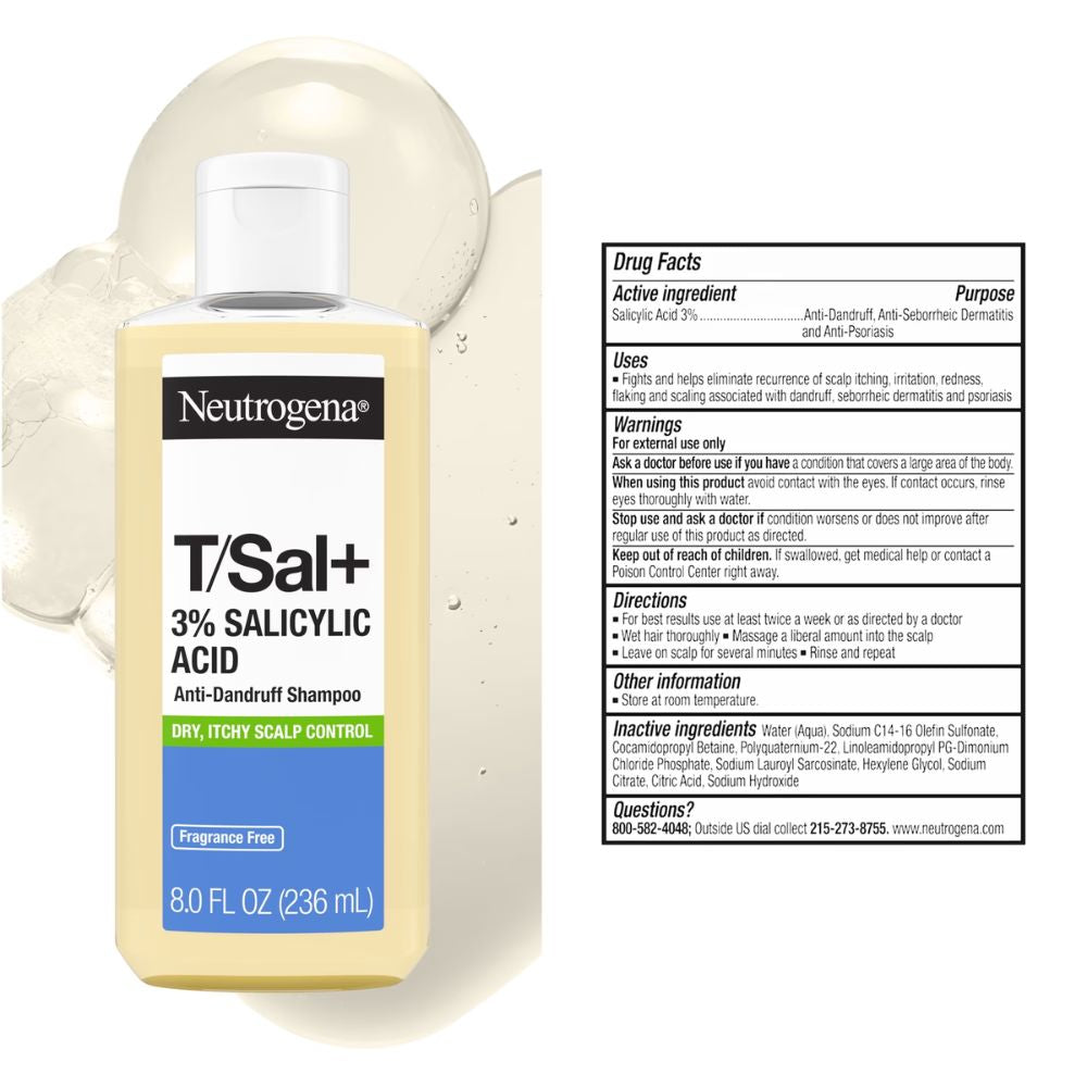 neutrogena t/sal+ 3% salicylic acid anti dandruff shampoo 23 - 3