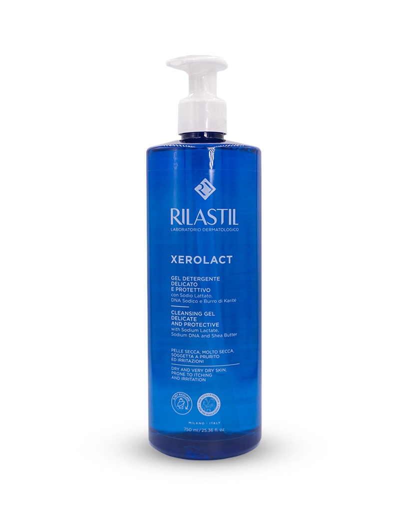 [8050444859568] Xerolact gel limpiador delicado y protector 750mL. Rilastil