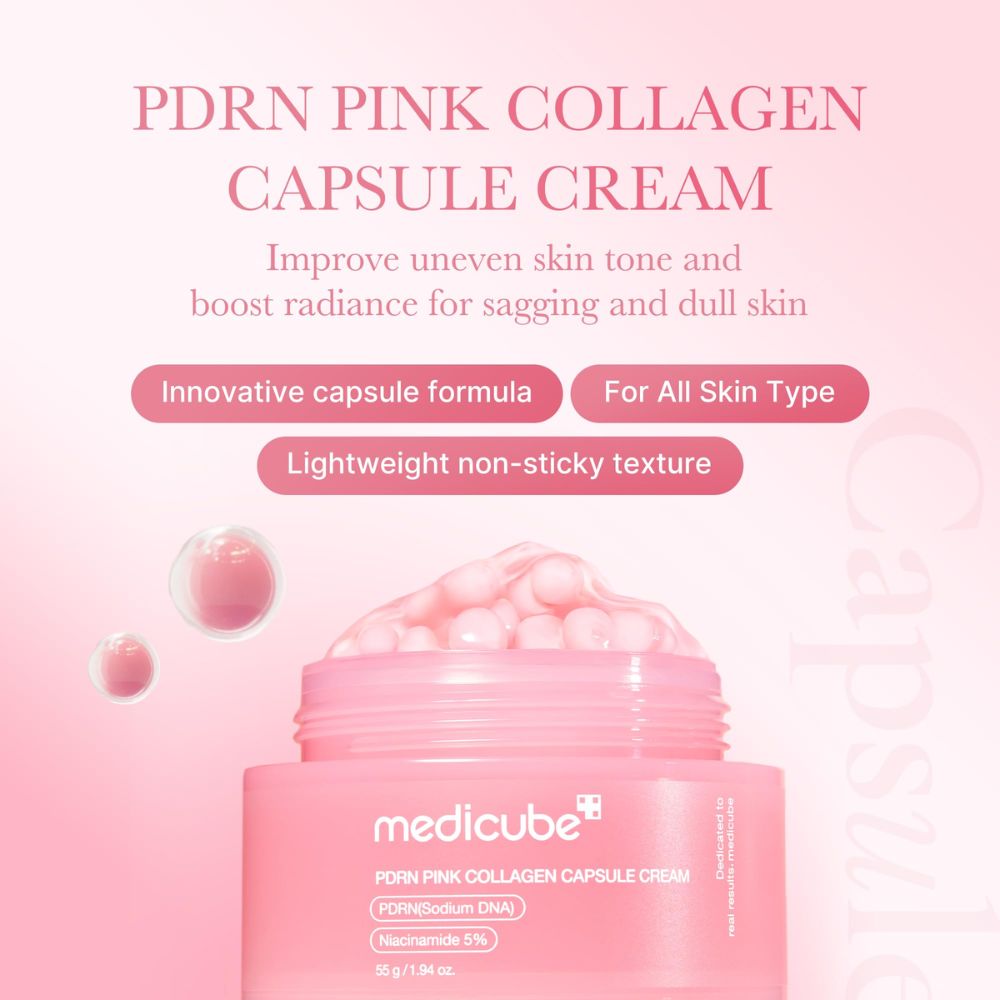 medicube pdrn pink collagen capsule cream 55gr - 2