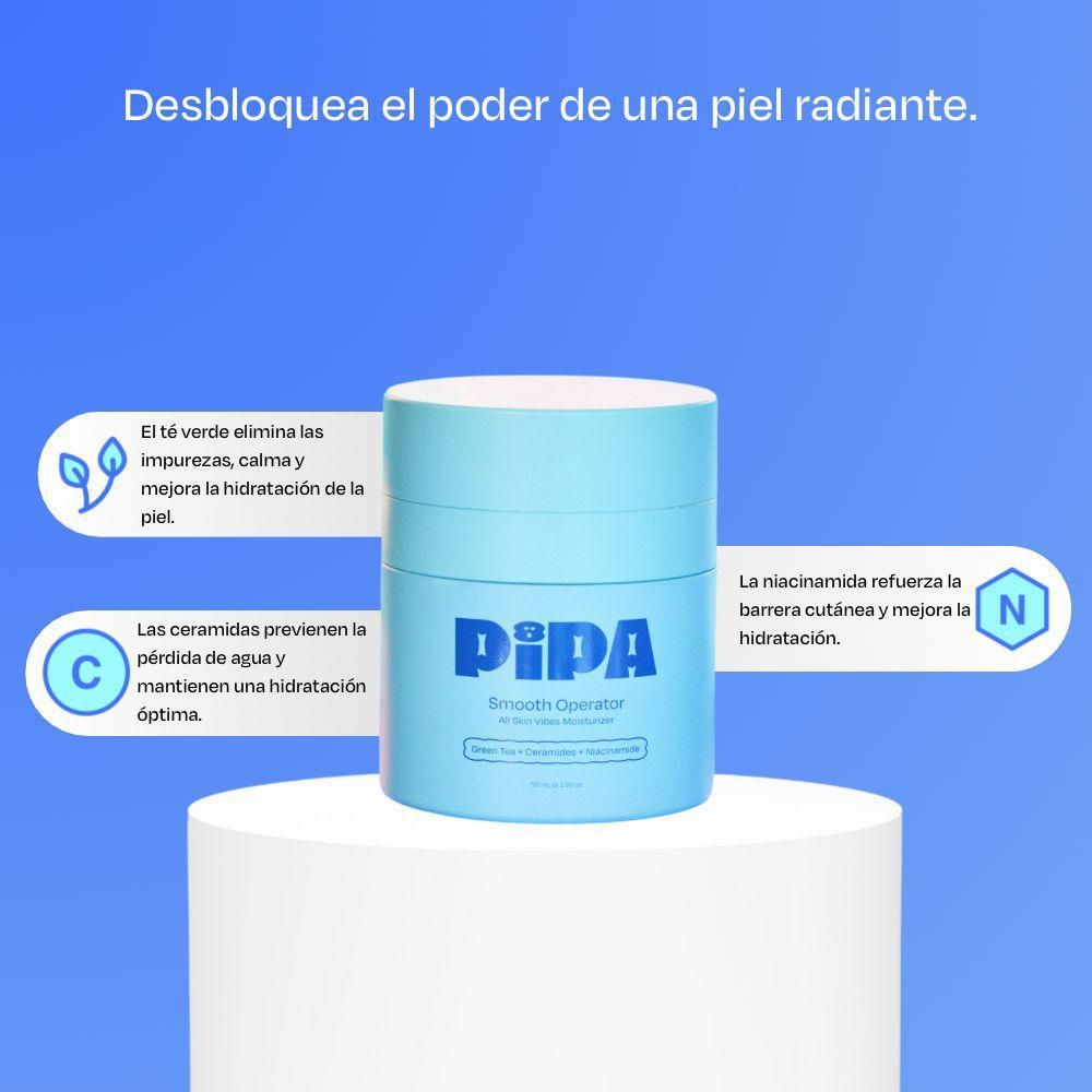 pipa skincare smooth operator all skin vibes moisturizer 50m - 3