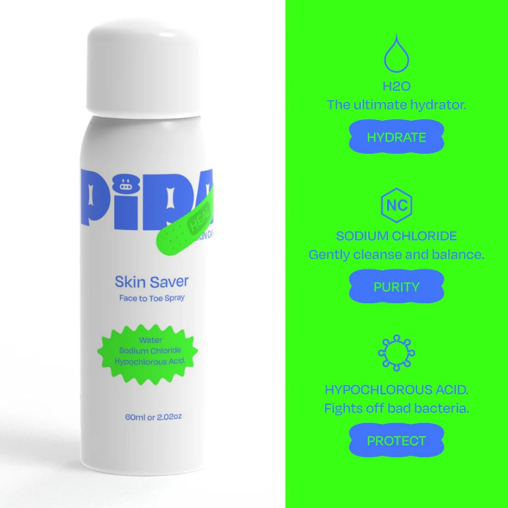 pipa skincare skin saver face to toe spray 60ml - 3