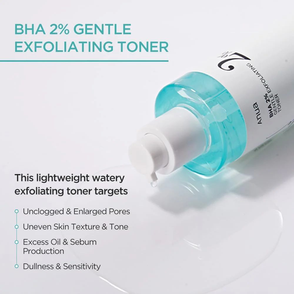 anua bha 2% gentle exfoliating toner 150ml - 2