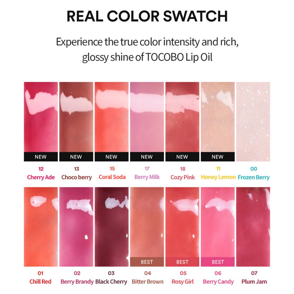 tocobo juicy berry plumping lip oil n*06 berry candy 4g - 3
