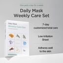 mixsoon daily mask weekly care set mask pack 20ml - 2