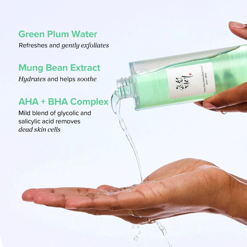 beauty of joseon green plum refreshing toner aha + bha 150ml - 3