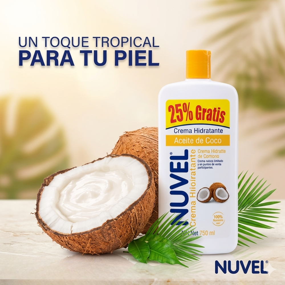 nuvel crema corporal proteccion intensa aceite de coco "hidr - 2
