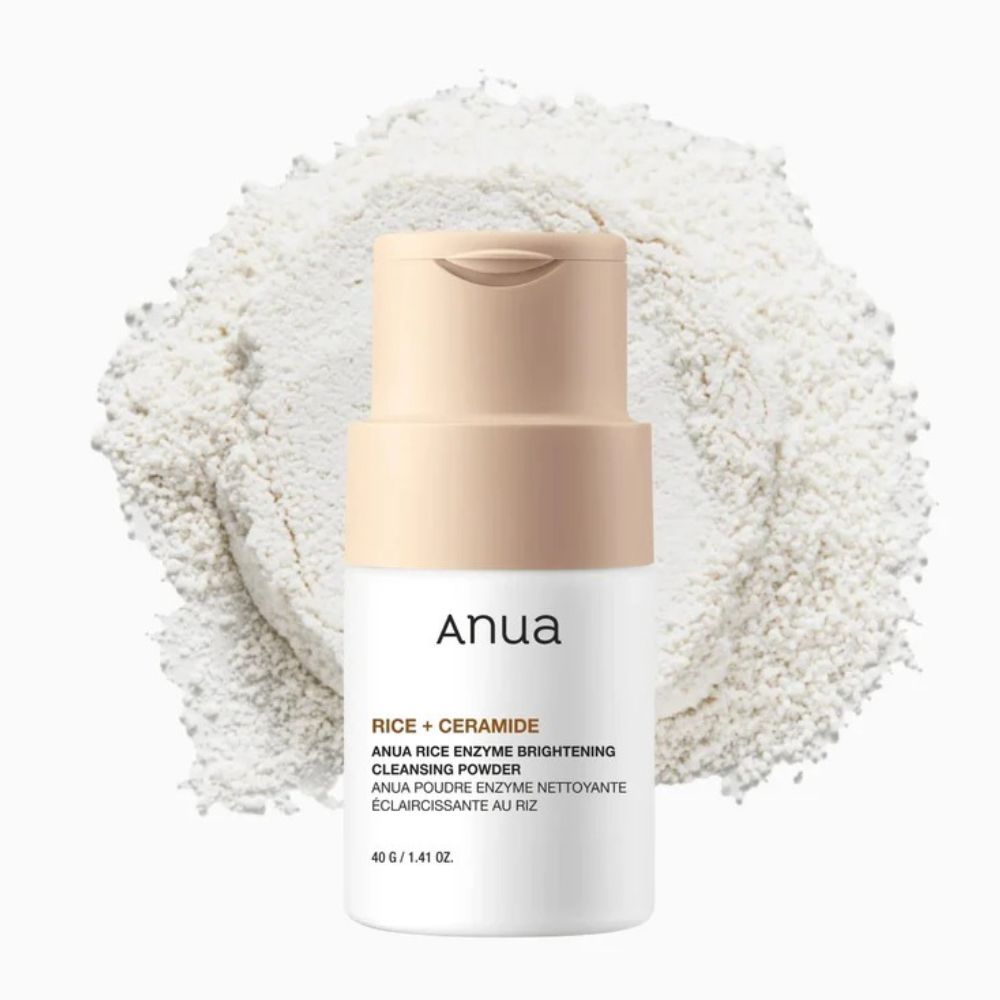 anua rice + ceramide enzyme brightening cleansing powder 40g - 3