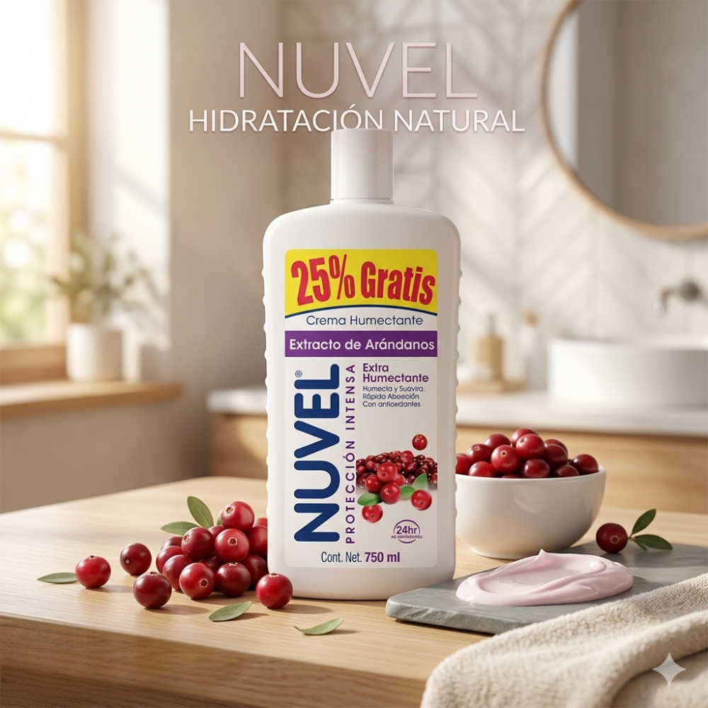nuvel crema corporal proteccion intensa extracto de arandano - 2