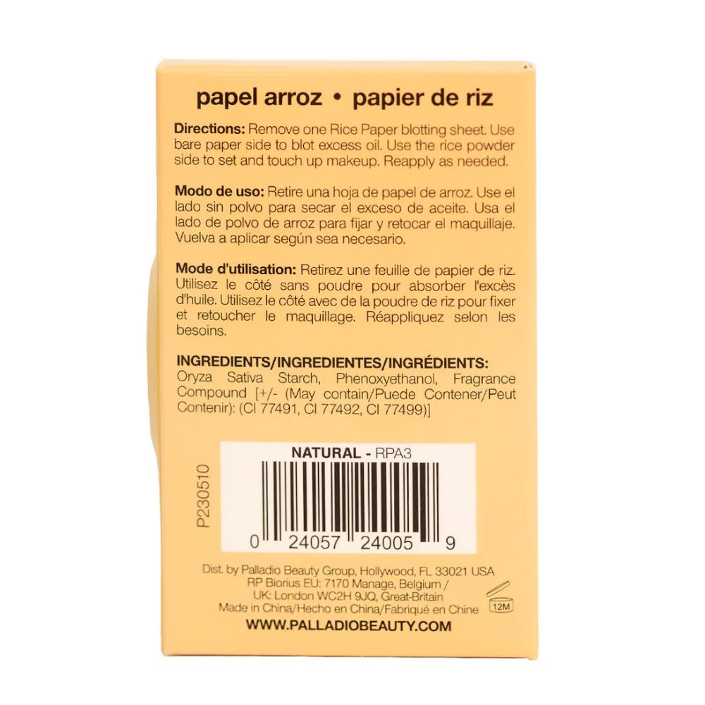 palladio rice paper oil-absorbing blotting tissues with rice - 3
