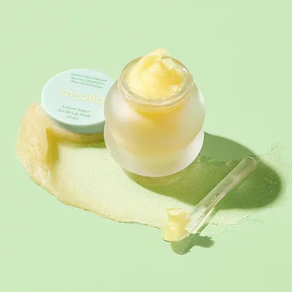 tocobo lemon sugar scrub lip mask 20ml - 2