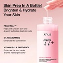 anua 77+ peach 77+niacin essence toner 250ml - 3