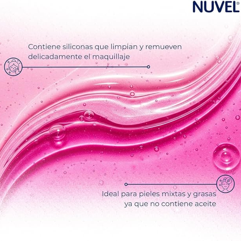 nuvel desmaquillante bifásico oil-free para piel mixta a gra - 2