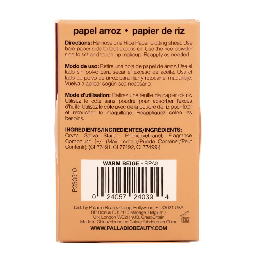 palladio rice paper oil-absorbing blotting tissues with rice - 2
