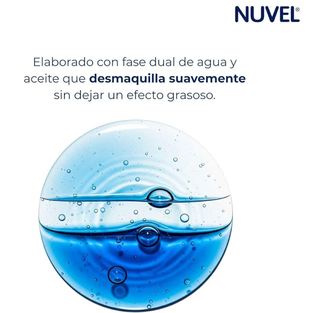 nuvel desmaquillante bifásico para todo tipo de piel 235ml - 3