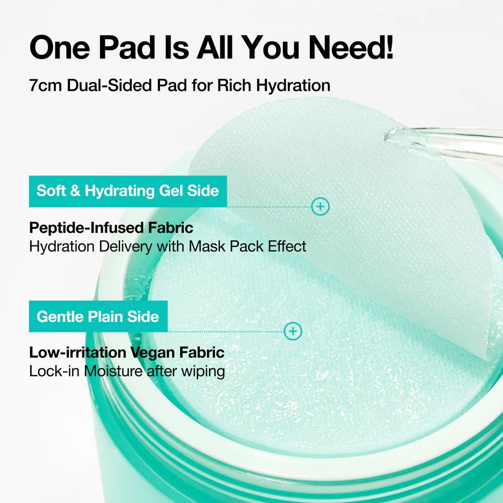 anua pdrn 100 hyaluronic acid glow pad 60 pads - 3