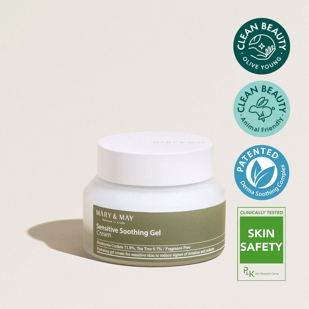 mary & may sensitive soothing gel cream 70g - 3
