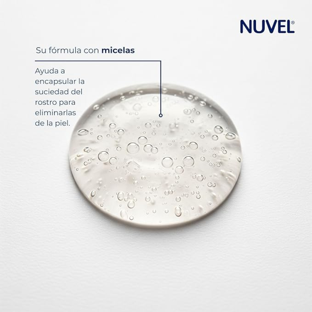nuvel agua micelar para todo tipo de piel 235ml - 3