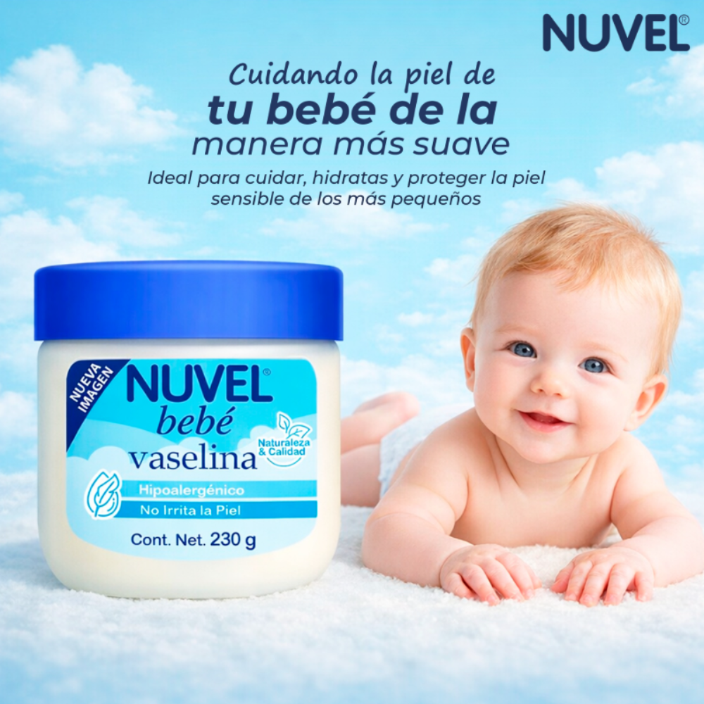 nuvel vaselina para bebé 230gr - 3