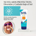 nuvel bloqueador solar suncare kids protection 50fps 120ml - 2