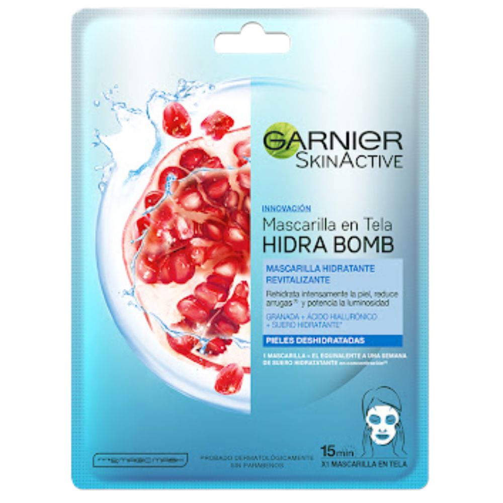 Mascarilla Facial Garnier SkinActive Granada Revitalizante 28gr