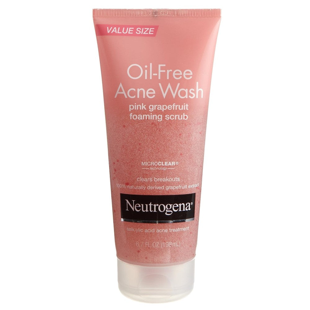 [neutrogenaoilfree] Neutrogena Oil Free Acne Wash Pink Grapefruit Foaming Scrub 198ml