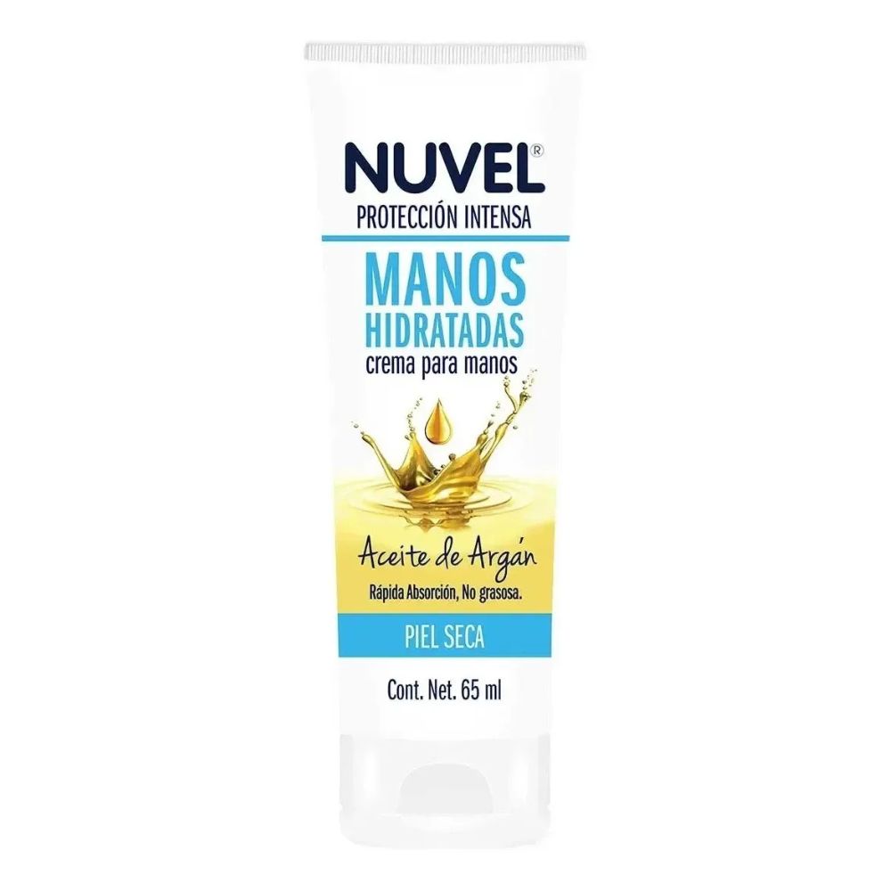 [722123] Nuvel Crema Para Manos Protección Intensa Aceite De Argán "Piel Seca" 65ml