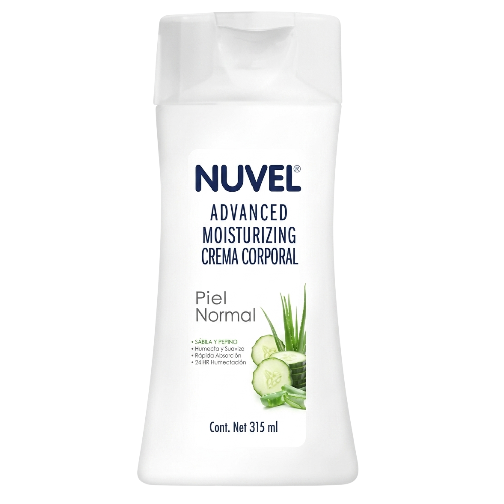 [722277] Nuvel Advanced Moisturizing Crema Corporal Sábila Y Pepino "Piel Normal" 315ml