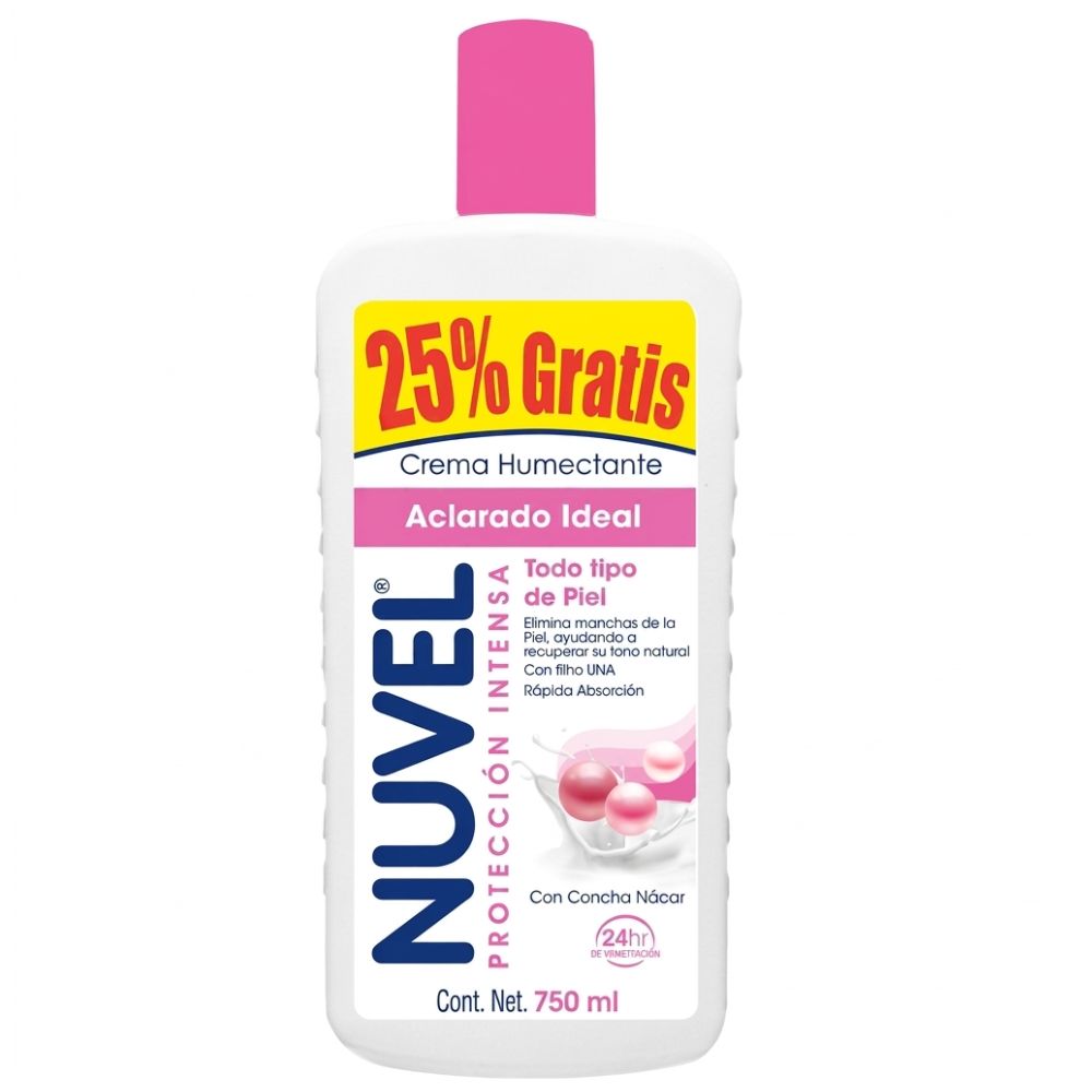[725261] Nuvel Crema Corporal Proteccion Intensa Aclarado Ideal "Todo Tipo De Piel" 750ml