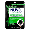 Nuvel Mascarilla Facial En Tela Limpieza Purificante Con Carbón Activado "Piel Mixta O Grasa" 1Und